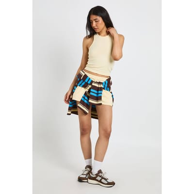 boohoo Dames Lang Racertop En Sweatshort Set | Citroen | Maat: XS