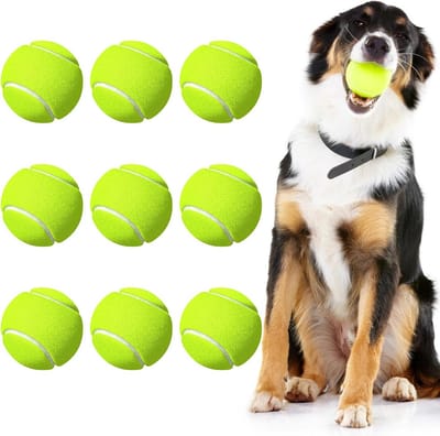 9 stuks tennisballen, tennisbal hond, tennisballen, tennis trainer, tennisballen kinderen