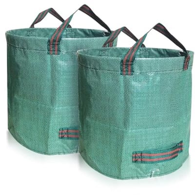 Set van 2 Tuinzakken - Robuuste Tuinafvalzakken van Polypropyleen