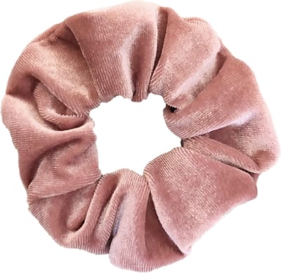 Kraagjeskopen.nl® Scrunchie Velvet Oudroze Haarelastiek Haaraccessoire - 1 stuk Haarwokkel