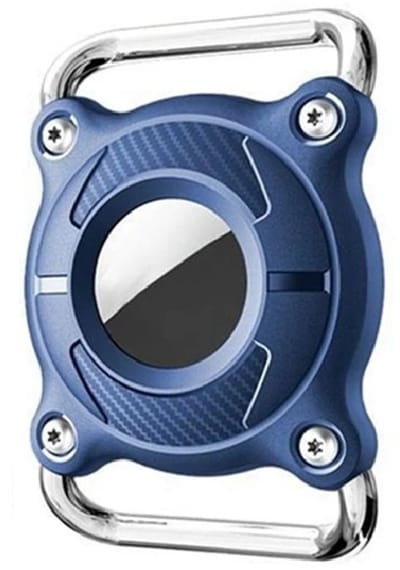 BlueTime - Taghouder voor Halsband - Exclusief Tag - Honden GPS tracker - Anti-kras en Waterbestendig - Beschermhoes - Geschikt voor Tag - Blauw
