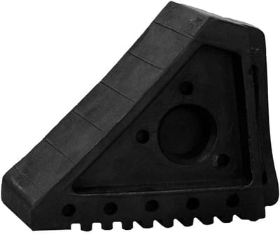 Wielblok - Wielstop - Veilig Parkeren - Draagbaar Rubber Ontwerp - 195 x 95 x 14 cm - Zwart