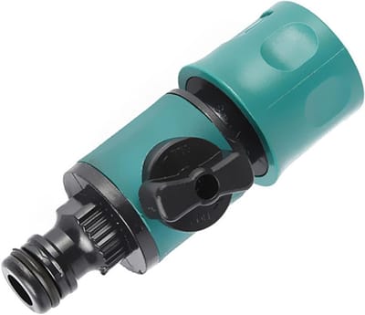 Hose coupling voor pijp - Valve Quick Adapter - Slangconnector met afsluiter - Afsluiter Pijpadapter - Tapconnector - Tuinslangconnector - Slangkoppeling kan individueel worden uitgeschakeld