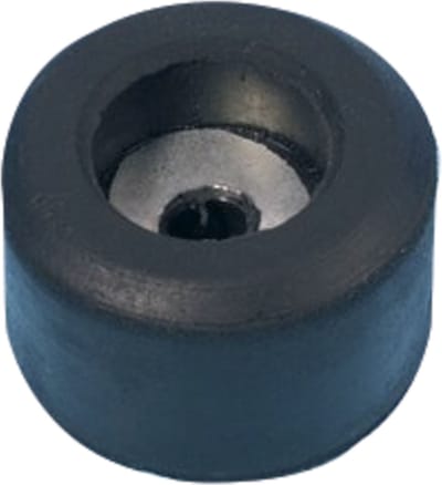 Adam Hall 4904 rubber voet 25 x 15 mm met staalplaat - Rack voeten