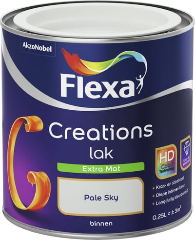 Flexa - Creations - Lak - Extra Mat - Pale Sky - 250 ml