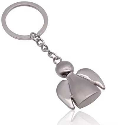 Beschermengel hanger - Beschermengel sleutelhanger - Engel - Sleutelhanger - Engel- vleugels - Gelukssleutelhanger - Berschermengel - Zilverkleurig - Cadeau - Hart onder de riem - CHPN