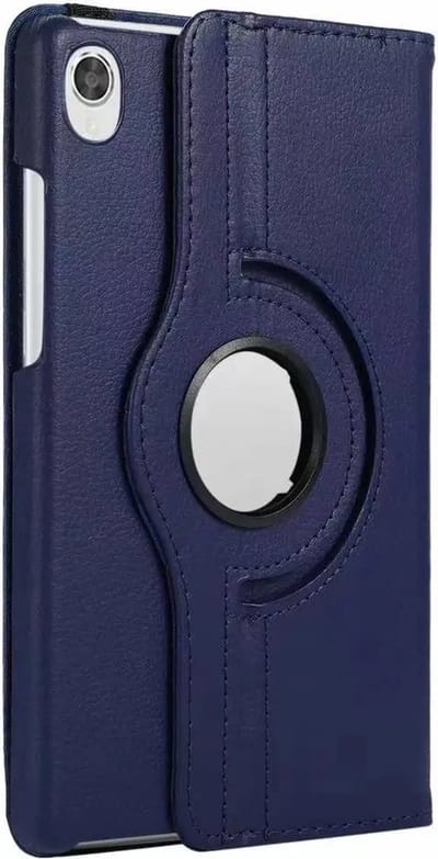 Hoes Geschikt voor Lenovo Tab M8 3rd Gen 2022 hoes Draaibare Book Multi stand Donker Blauw - Hoes Geschikt voor Lenovo Tab M8 HD LTE 2021Case Cover