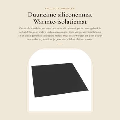 Dailygoods- Siliconenmat Duurzaam - Warmte-isolatiemat - Veilig - Gemakkelijk schoon te maken - Niet giftig - Absorbeert geen geuren - Onderzetter