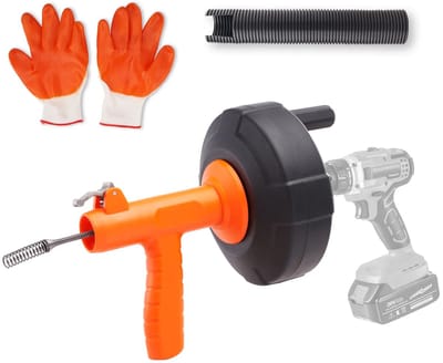 D&A Afvoerreiniger - Ontstopper - Ontstopper afvoer - Afvoer reiniger - Afvoereiniger - Afvoer reiniger set - Buisreiniger - 7,5M
