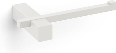 Zack Carvo toiletrolhouder, wit RVS