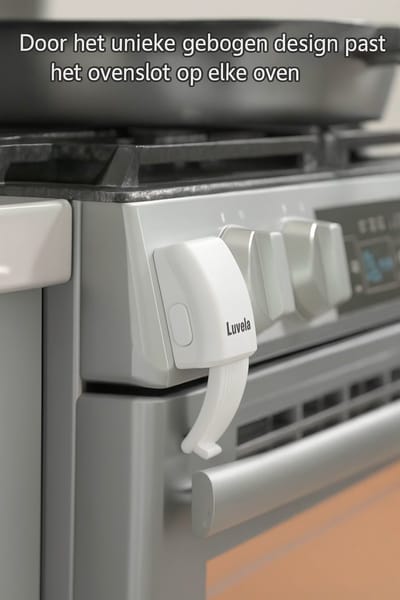Kinderbeveiliging - Wit - ovenbeveiliging - deurbeveiliging - oven slot - baby proof - ovenstopper - babybeveiliging - oven - baby - veiligheid - zonder te boren - veiligheidsslot - kinderslot - ovenslot