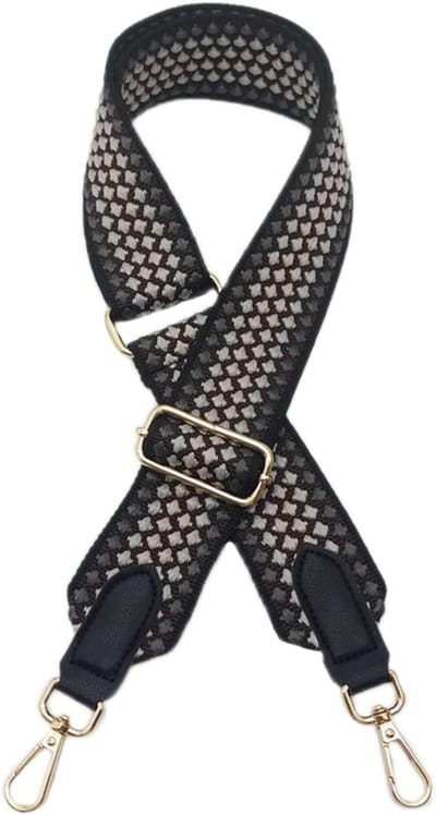 Verstelbare Schouderband voor Tas 80-100 cm, 5 cm Breed, Vervangingsband voor Crossbody Tassen en DIY Accessoires in Zwart