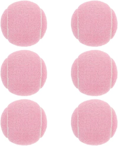 Honden Tennisballen - Apporteerballen Puppy - Buiten Spelen - Bijtbestendig Rubber - 64 cm - Roze