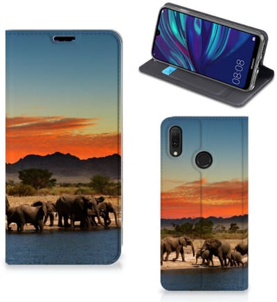 Huawei Y7 hoesje Y7 Pro (2019) Hoesje maken Olifanten