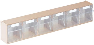 Lockweiler Klarsichtmagazijn H 113 x B 600 x D 91 mm beige - 1500682