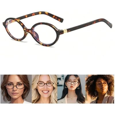 Retro Y2K Spicy Girl Bril Dames Klein Montuur Mode Schildpad Luipaard Patroon Oogbescherming