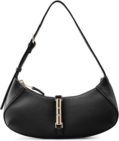 SEIDENFELT MANUFAKTUR schoudertas Loviisa East-West-Shoulderbag Black zwart