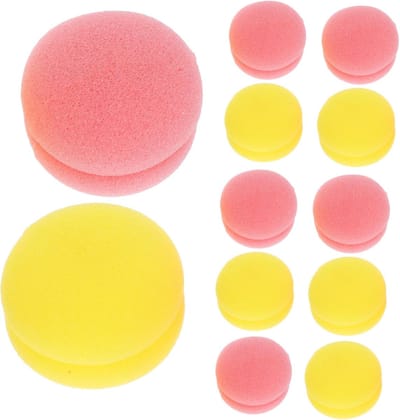 Zachte Spons Haarrollers - Verstelbare Krullers - Beschadigingsvrije Styling - Veelzijdig en Draagbaar - 6.00 x 6.00 x 4.50 cm