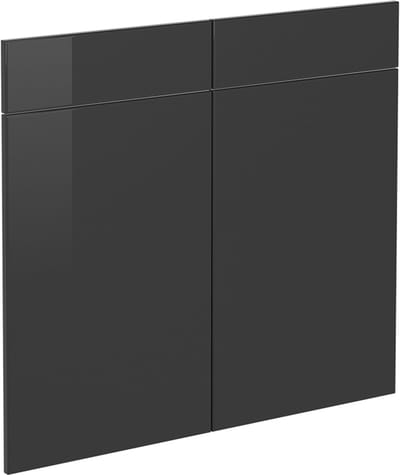 Vicco R-Line Keukenfront – 79.2 x 70.8 cm meubelfront voor de onderkast met lades Antraciet Hoogglans