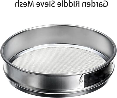 Tuinzeef Duurzaam Gaas - Grond Zeef - Bodem Verbeteren - Hoogwaardige Metaalconstructie - 10 cm - Zilver
