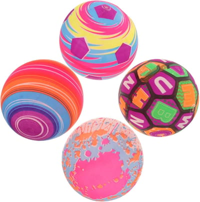 Opblaasbare Strandballen - Zomerballen Zwembadballen - Buitenplezier Spelen - Duurzaam PVC Materiaal - 23cm Diameter - Veelkleurig Sterrenpatroon