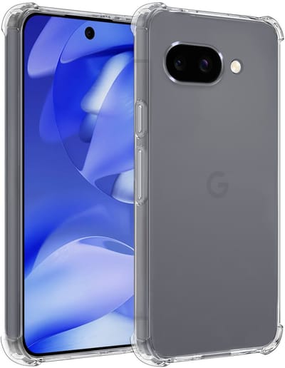 Hoesje - Geschikt voor Google Pixel 9a - Sterk & Shockproof - Siliconen Shock Case - Hoes Cover - Telefoonhoes - Transparant