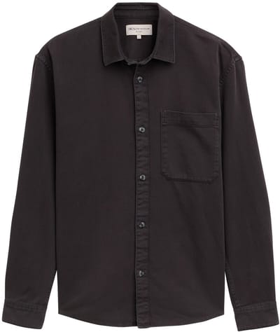 Tom Tailor Denim - Overhemd met relaxte pasvorm en borstzak - Maat XXL - coal grey