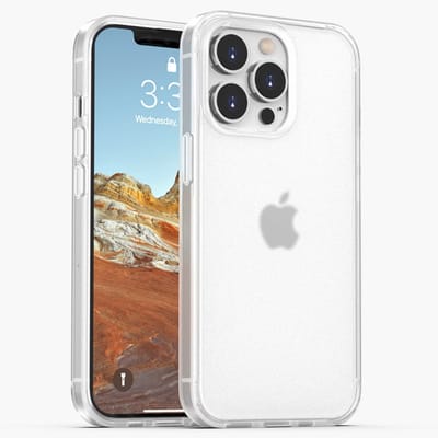 Mobiq Bumper Case geschikt voor iPhone 14 Plus - Shock Proof Hoesje Case geschikt voor iPhone 14 Plus Frosted Clear