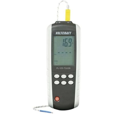 VOLTCRAFT PL-125-T2 Temperatuurmeter -200 - +1372 °C Sensortype K, J