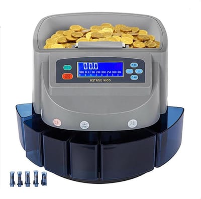 Muntenteller - Munttelmachine Gelddetector - Geld Tellen - Automatische Stop - 300 munten - Zwart