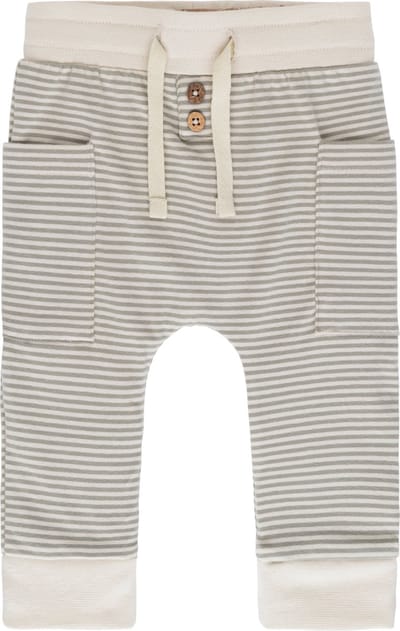 Baby's Only Broekje Stripe - Baby broek - Urban Green - Maat 56 - 100% ecologisch katoen - GOTS