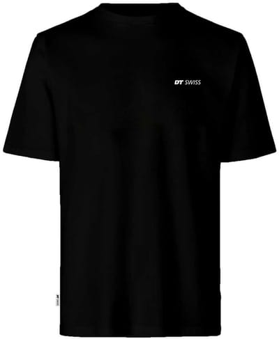 Dt Swiss Logo T-shirt Met Korte Mouwen Zwart XL