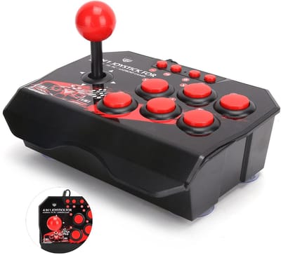 OmGoods - Dailygoody - Bekabelde Joystick - Games Accessoires - Comfortabel Ergonomisch Ontwerp - PC - Metalen Joystick - Nauwkeurige Bediening - Geschikt
