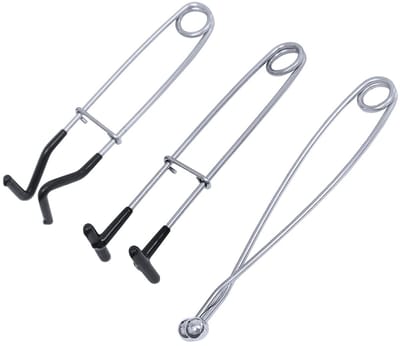 Store_8 - RVS Fish Mouth Spreader Set - Haakverwijderaar voor Vissen - 3-delig - Mondopeners - Professioneel Vissen - Geschikt voor Sportvisserij -...