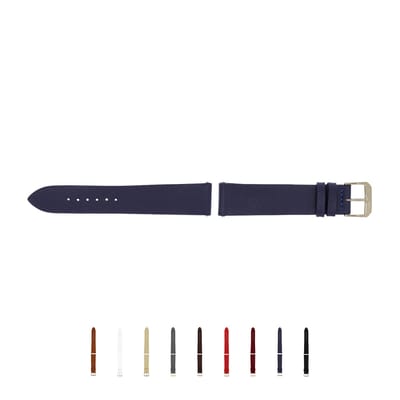 SELVA horlogeband, 14-24 mm, leer, verwisselbaar, vervangende band voor smartwatch, gemaakt in Duitsland