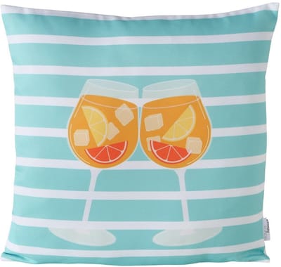 Boltze Home sierkussen Summer Spritz 45x45cm mediterrane stijl.