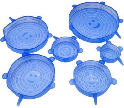 Finnacle - Silicone Afsluitdeksel - Verhouddeksel - Herbruikbare Vacuum Deksel - Set van 6 Stuks