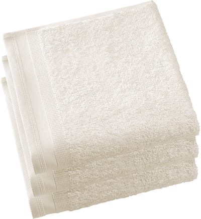 De Witte Lietaer Handdoeken Contessa, Vanilla - 50 x 100 cm - 3 stuks - Katoen