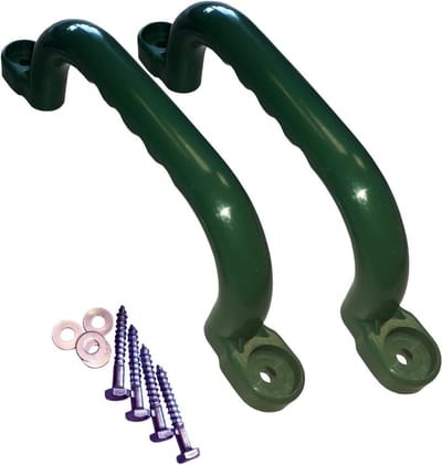 Speelhandgrepen Set - Klimgrepen Speeltoestel - Veilig Klimmen - Ergonomisch Ontwerp - 25 cm Lengte - Groen