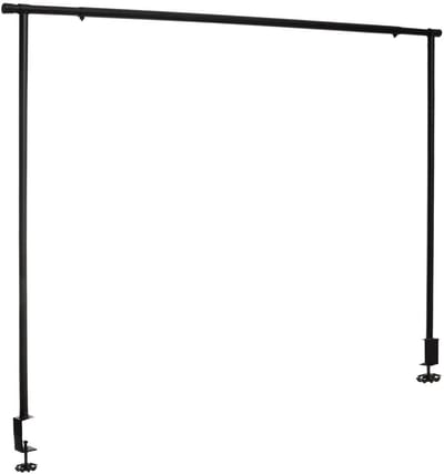 Atmosphera Tafelklem - zwart - staal - verstelbaar - 200 x 4 x 106 cm - tafel decoratie beugel