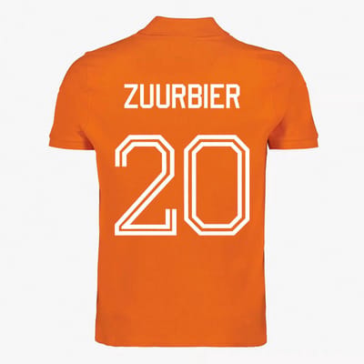 Oranje WK-EK Polo Shirt – Zuurbier XS
