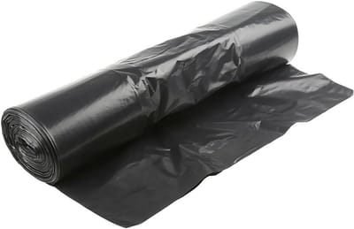 Vuilniszakken - Afvalzakken Prullenbak - Huishoudelijk Afval Beheer - Praktische Schuifband Sluiting - 30 Liter 20 Stuks - Zwart