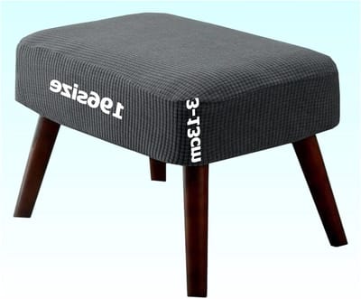 Voetenbank Overtrek - Poef Beschermer - Meubels Vernieuwen - Elastisch Jacquard Weefsel - 45 x 50 cm - Kleur K