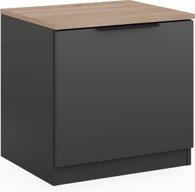 Vicco Betti Nachtkastje – 50 x 50 cm Antraciet/Sonoma