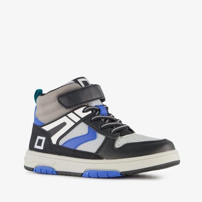 Blue Box hoge jongens sneakers grijs blauw - Maat 24