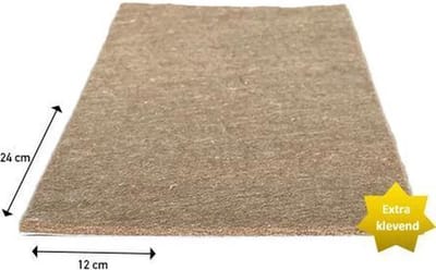 FSW-Products - Zelfklevend Vilt Bruin – 24x12cm - Vilt - Antikras Vilt - Zelfklevend meubelvilt - Stoelpoot Beschermers - Vloer beschermer - Viltjes stoelpoten – Anti kras vilt – Bescherm Vilt – Meubelonderzetter - Stoel onderzetter - Vel - Stof