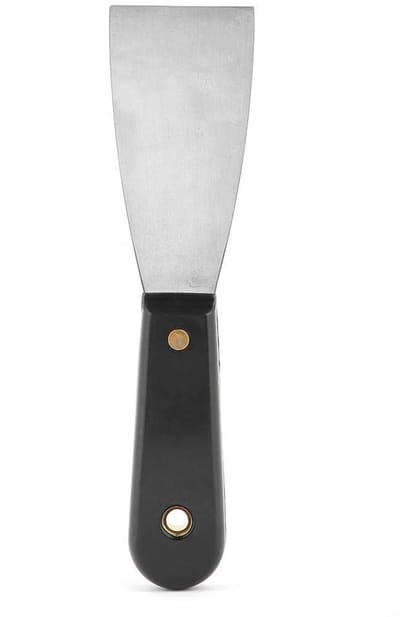 Allecto - Spatula - Verf en behangschraper - Professionele spatula met ergonomische grip - Grijs - Hoogwaardige staal - Ideaal voor klussen - Comfo...