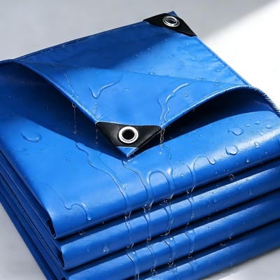 Waterdicht Afdekzeil - Beschermhoes Zeil - Buiten Beschermen - Scheurvast UV-Bestendig - 150 x 220 cm - Blauw