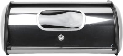 Broodtrommel - Brooddoos Opslag - Brood Vers Houden - Met Kijkvenster - 36x24x17 cm - Grijs