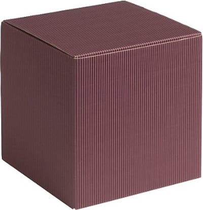 Cadeauverpakking vierkant-kubus karton 9x9x9cm BORDEAUX (100 stuks)